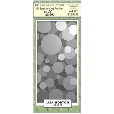 Lisa Horton Crafts 3D Embossing Folder -  Layered Bubbles